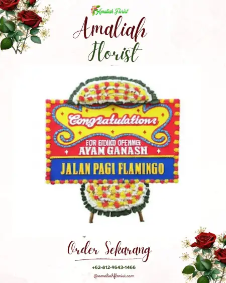 Sewa Papan Bunga Damping