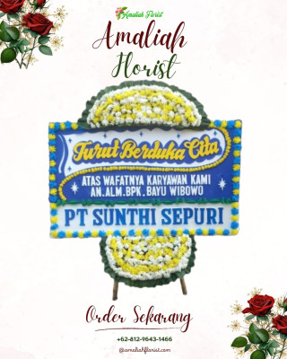 Papan Bunga Duka di Damping